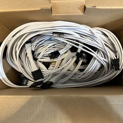 EVGA White Sleeved Cable Set