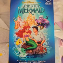 The Little Mermaid VHS Pin Collection