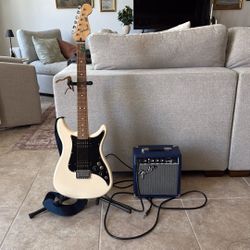  Fender Guitar : Player Lead III In Olympic White 