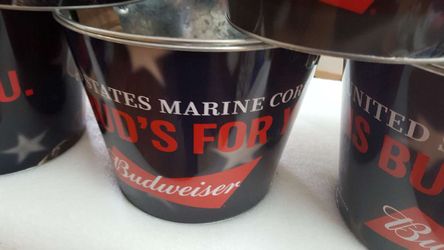 US Marine Corps Budweiser beer bucket