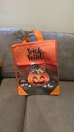 Halloween Trick or Treat Drawstring Bag