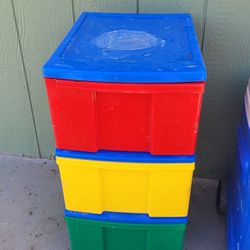 Multicolor Plastic  Drawers Storage
