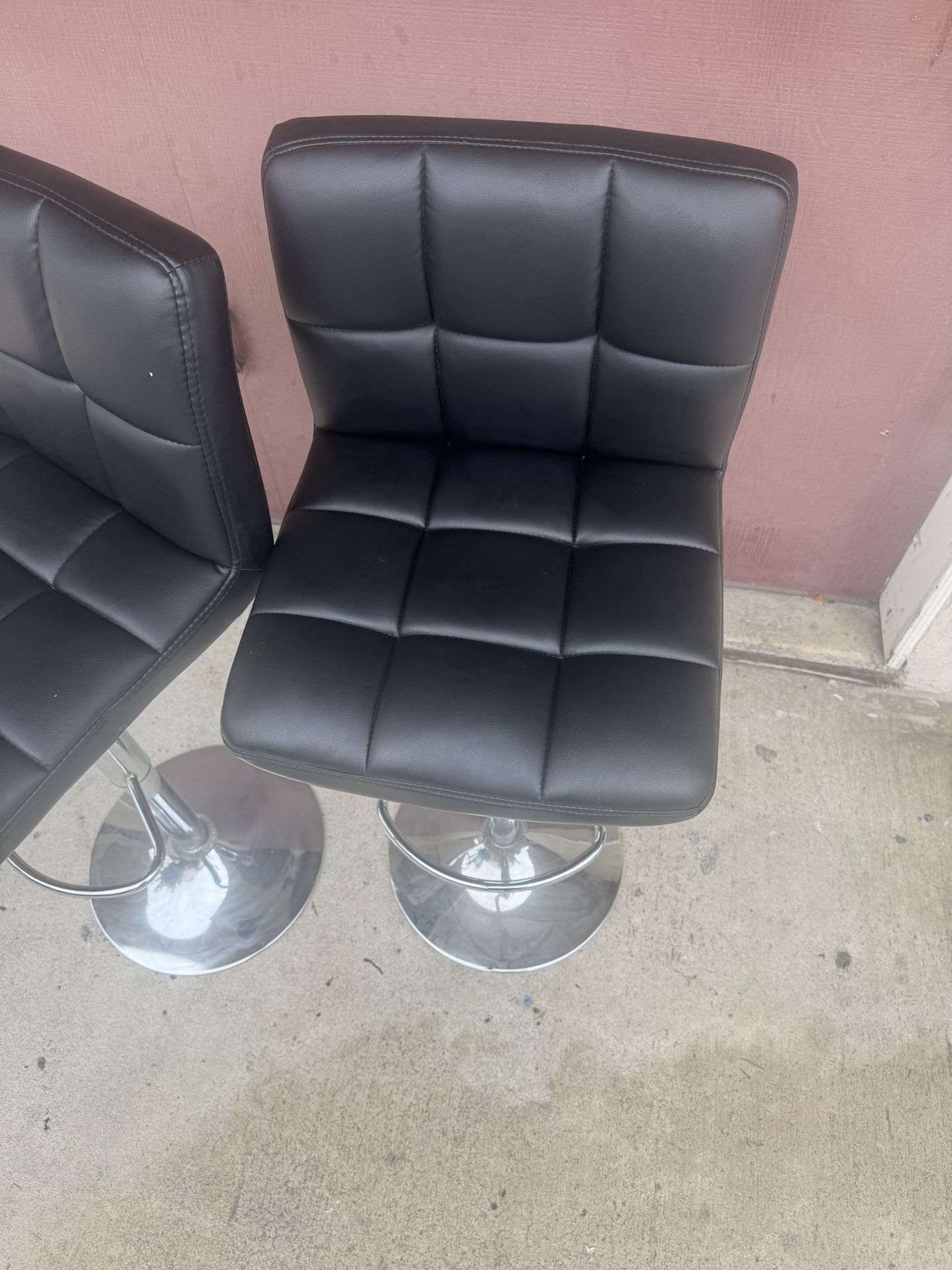 Black Adjustable Bar Stools