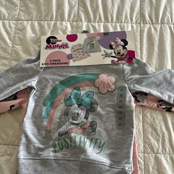 Disney Junior Minnie Sweatshirts 3T - NEW IN PACKAGE