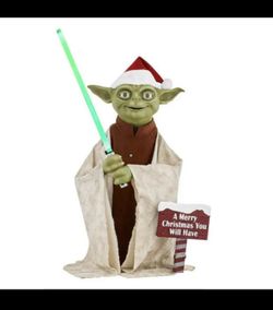 Star Wars Animated Seasonal Yoda – 3.5 Ft LED Figure – New in Box