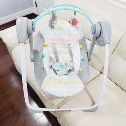 Bright Starts Musical Portable Compact Baby Swing.