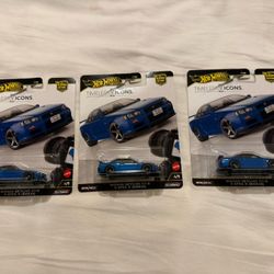 lot 3 Hot Wheels Timeless Icons Skyline