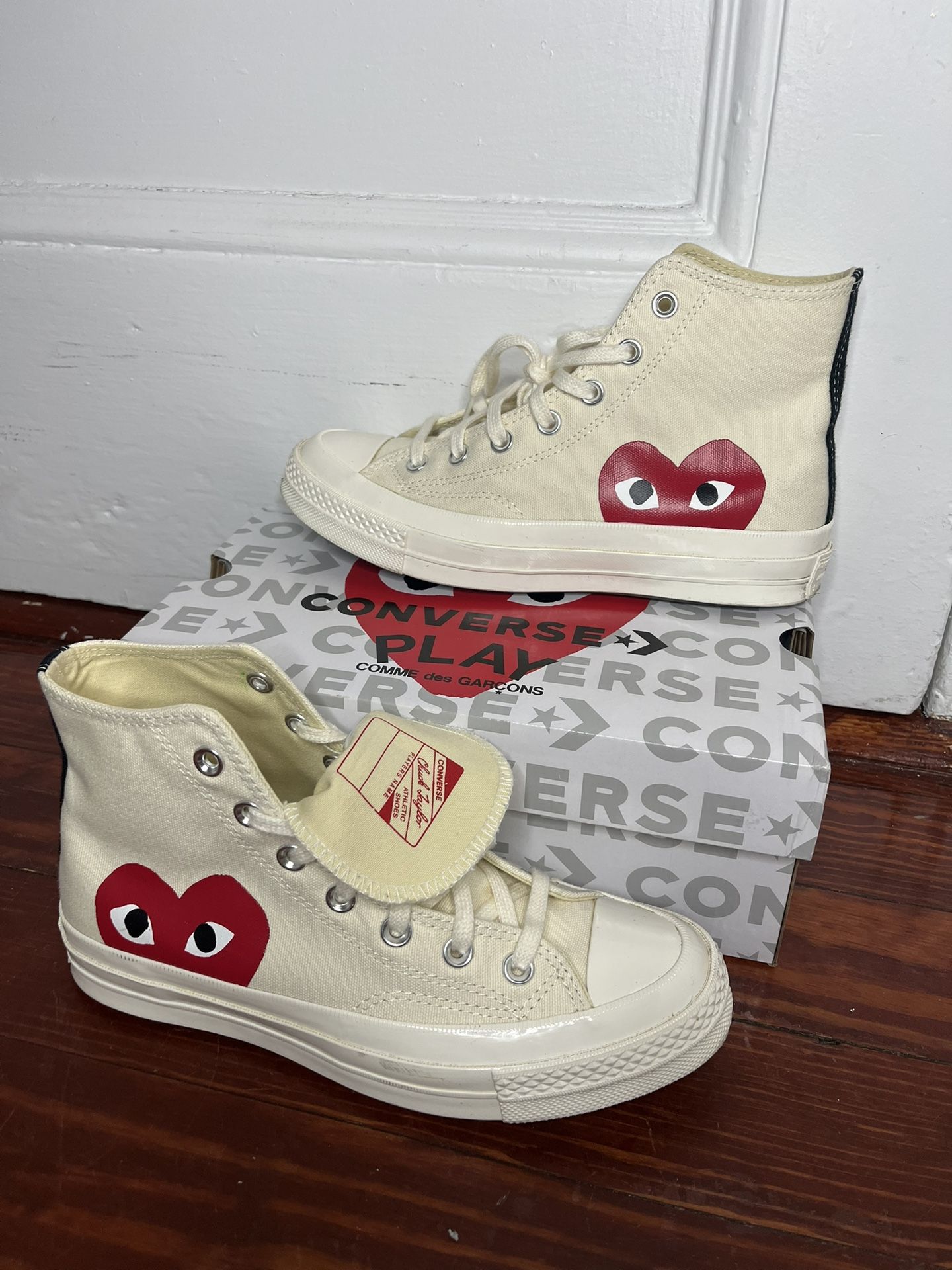 Comme Des Garçons High Top Converse Size 5.5M (Fits A 6.5Y/8W)