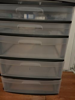 plastic storage drawes