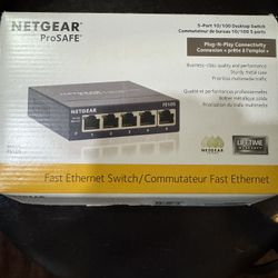Netgear Prosafe 5 Port Ethernet Switch