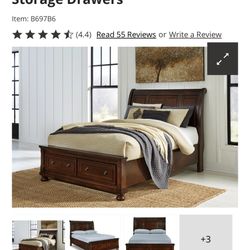 Ashley Furniture Porter Queen Sleigh Bed With Storage Drawers