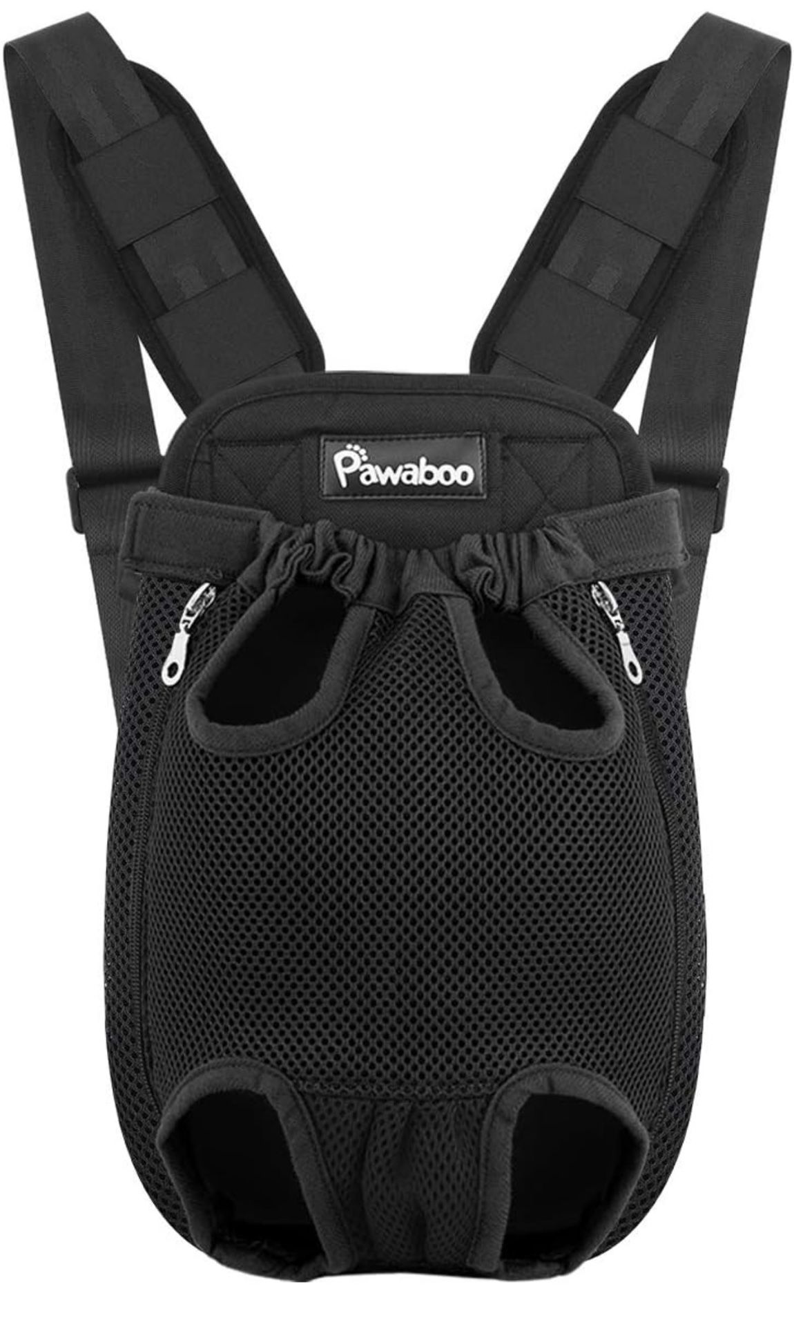Pawaboo Pet Carrier Backpack, Adjustable Pet Front Cat Dog Carrier Backpack Travel Bag, Legs Out, Easy-Fit for Traveling Hiking Camping for Small Medi