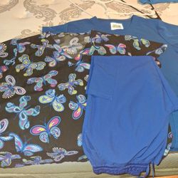 Scrub Pants and 2 Tops