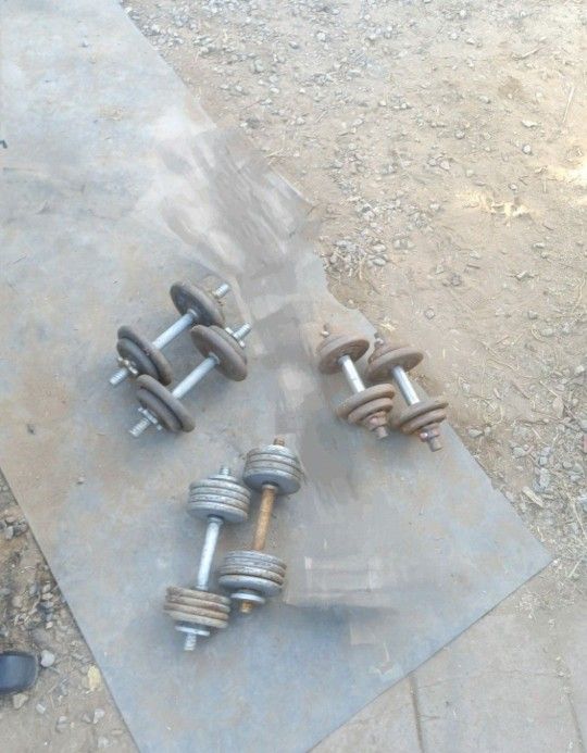 100lbs Weights+ Dumbbell Handles 