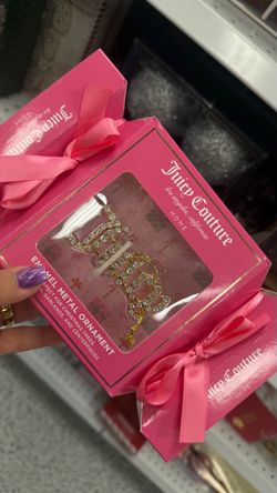 Juicy Couture Enamel Metal Heart Ornament