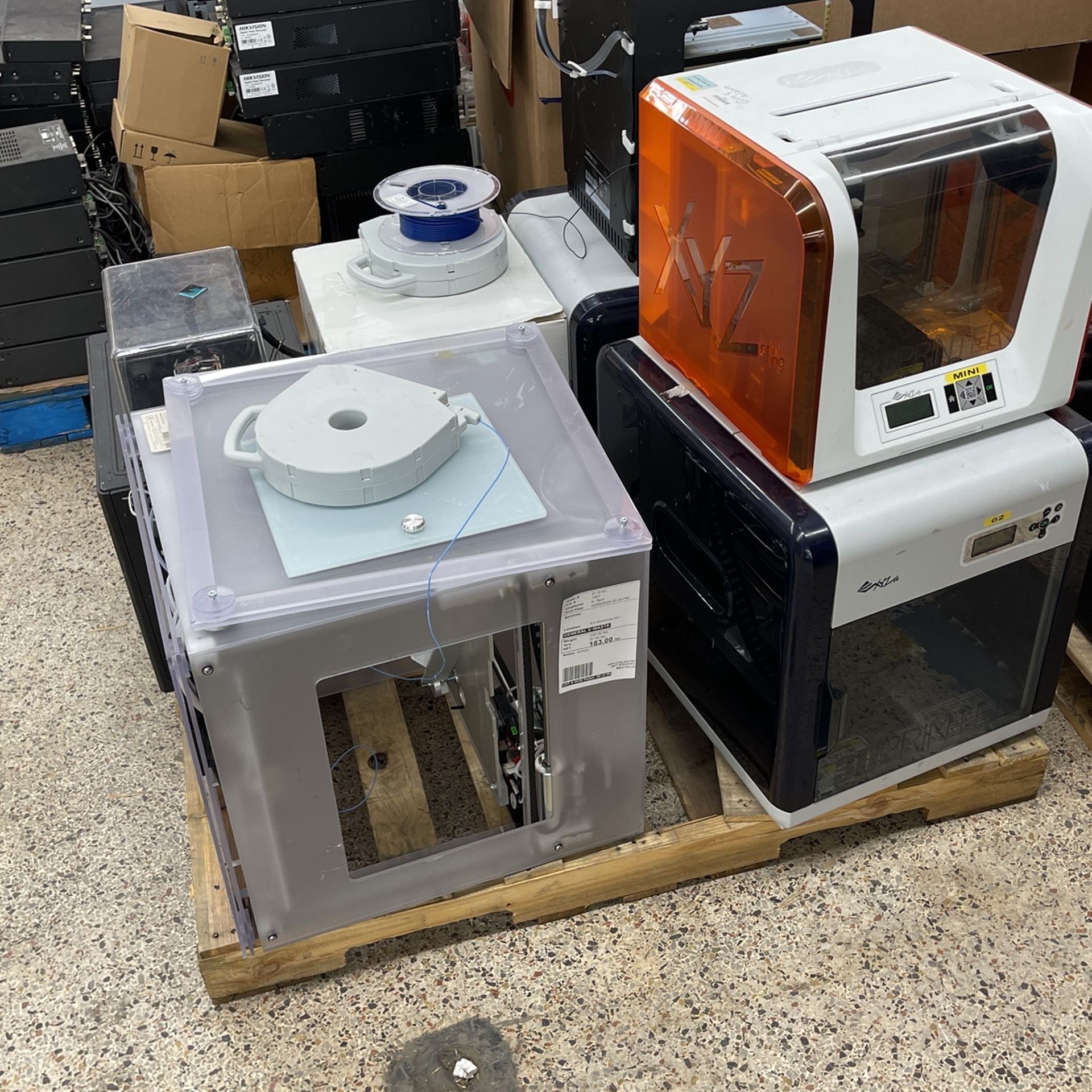 Pallet Of 3D Printers