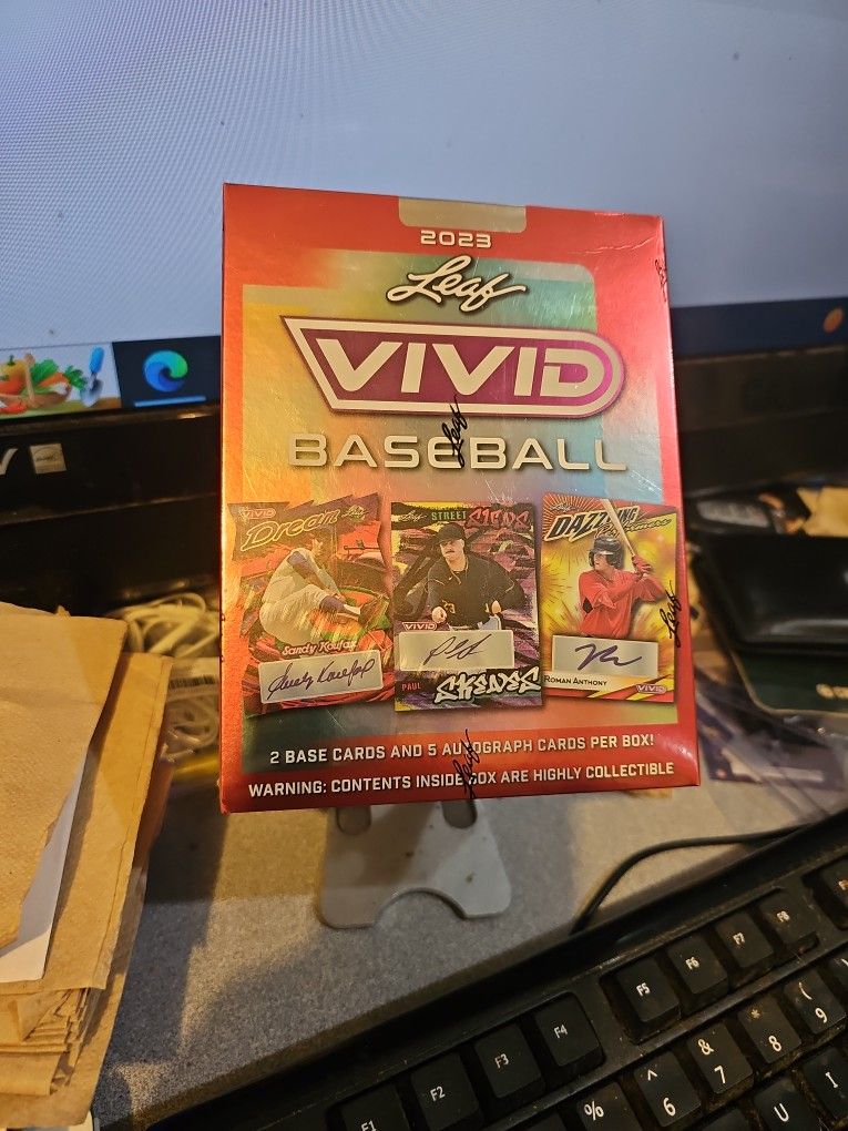 2023 Leaf Vivid Baseball Box 5 Autos