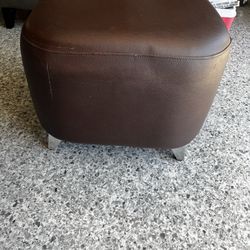 Real Leather Ottoman $25
