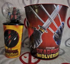 Deadpool Cup with Deadpool Topper and Popcorn Bucket