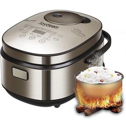 JOYDEEM AIRC-4001 Induction Heating System Rice Cooker, 24-hours Pre-set Timer, 4 L 8 Cup Capacity