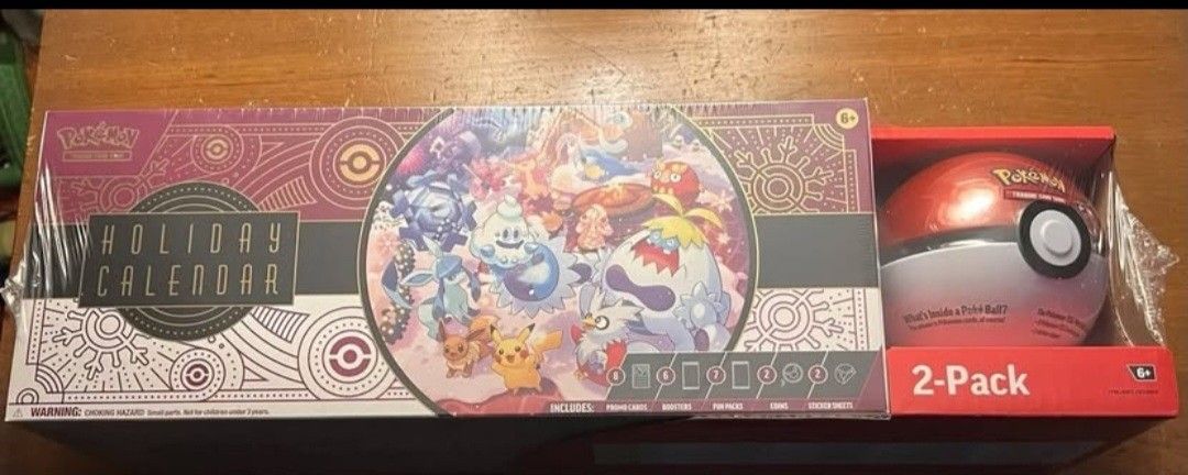 Pokemon TCG 2025 Holiday Advent Calendar Bundle Costco Exclusive Great Ball New