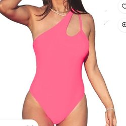 Pink One Piece Swimsuit XS