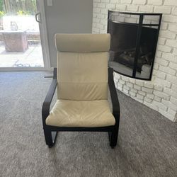 IKEA Leather Armchair For Sale 