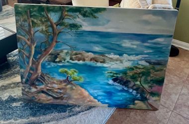California Coast Canvas Art Frame