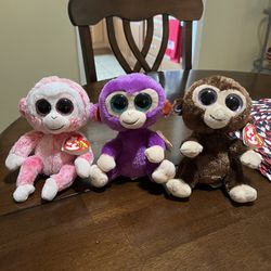 Ty Beanie Boos Grapes, Ruby, Coconut