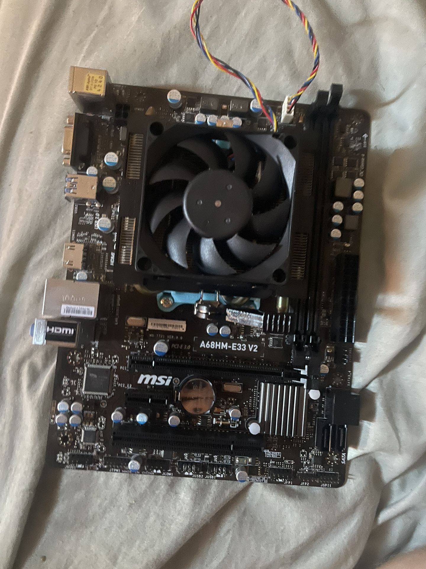 Msi A68hm-e33 V2 Motherboard And A8 CPU