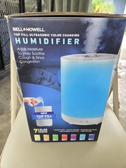 Bell+Howell Top Fill Ultrasonic Color Changing Humidifier One Gallon Capacity