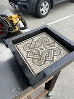 Link A Sink Counter Mounted Sink With Mosaic Tile 