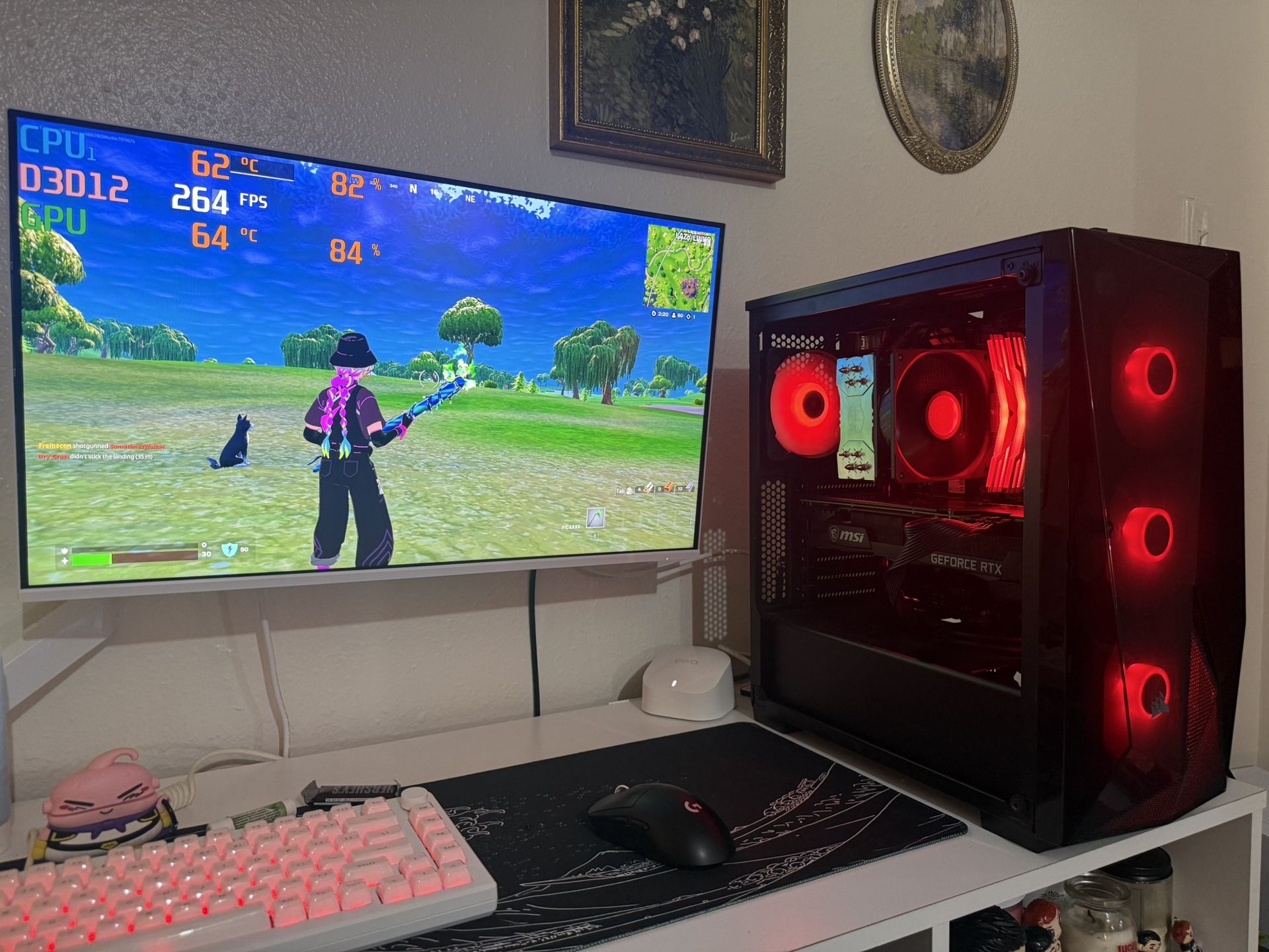 Black Gaming Pc Computer Desktop RTX 3080 / Ryzen 7 5700G