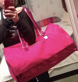 victoria's secret weekender travel bag