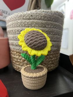 Sun Flower Knitted Decor