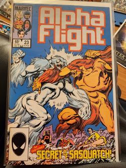 ALPHA FLIGHT #23 (death Sasquatch, Byrne) Marvel Comics 1986- NM
