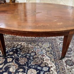 Oval Mahogany Coffee Table