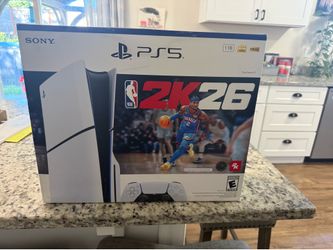 PlayStation 5 disc console slim with NBA 2K26