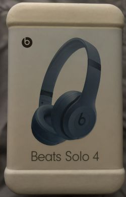 Beats Solo 4 - Wireless Bluetooth On-Ear Headphones, Apple & Android Compatible, Up to 50 Hours of Battery Life - Slate Blue