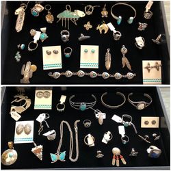 Native American Sterling Silver Jewelry. 