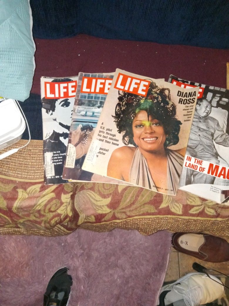LIFE MAZAZINE1972. LOT OF 5. GOOD CONDITION