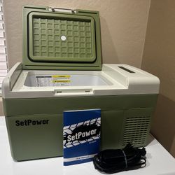 Setpower FC20 Car Fridge Freezer Electric Cooler For Car 21Qt Green