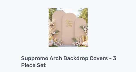 Suppromo Arch Backdrop Cover