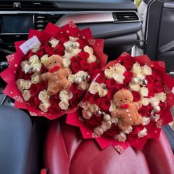 Christmas Rose Bouquets / Ramos De Rosas Navideños 