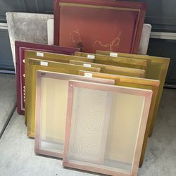 Screen Printing Supplies Bundle – Screens, Squeegees, Platens, Ink + More