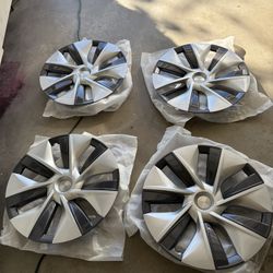 Stellar Condition! Tesla Model Y Gemini Wheel Cover Hubcap 19" 2020-2024 4 Total