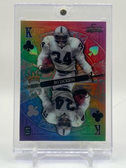 2024 Wild Card 5 Card Draw Stacked Deck Mirror King Of Clubs Bo Jackson 1/1