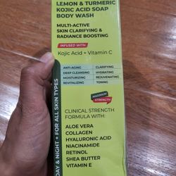 Lemon Turmeric Kojic Acid Soap Body Wash 