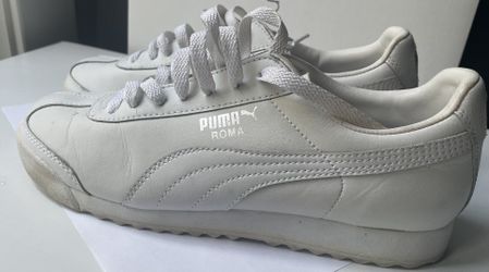 Puma Roma Sneakers Men’s 8.5 Basic 353572-12 White Classic Lifestyle Shoes
