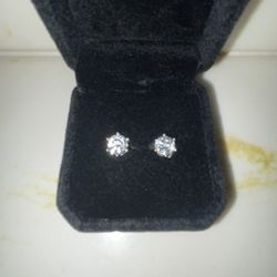 Diamond Stud Earrings Magnetic Lab Grown